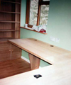 Oak Desk and Matching Bookcase